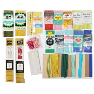 Vintage Lot Wrights Betsy Ross Bias Tape Trim Seam Binding Penneys Rick Rack
